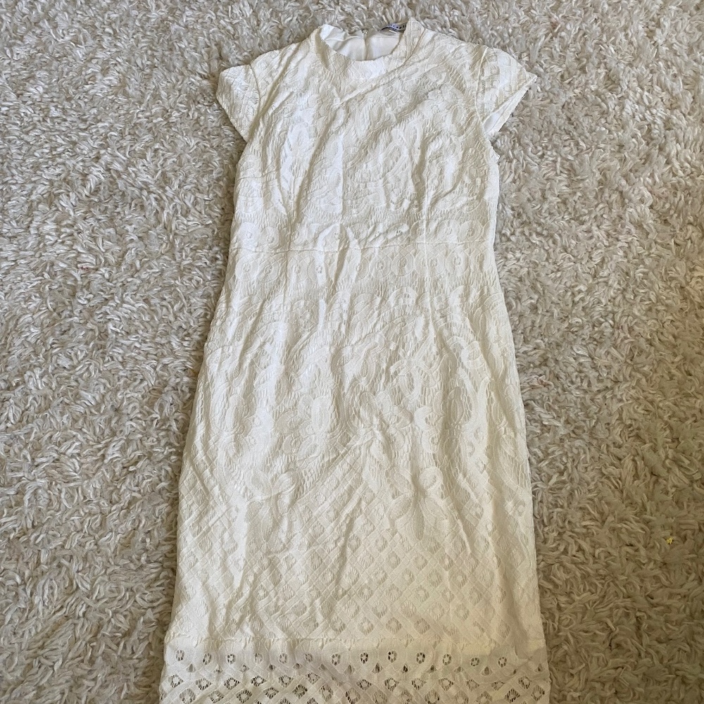 Baltic Born White Lace Dress
